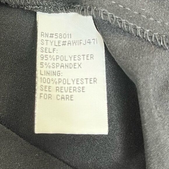 Sangria Black Halter Dress Fabric Flower Keyhole Neckline Empire Waist Women 14 - Picture 9 of 14